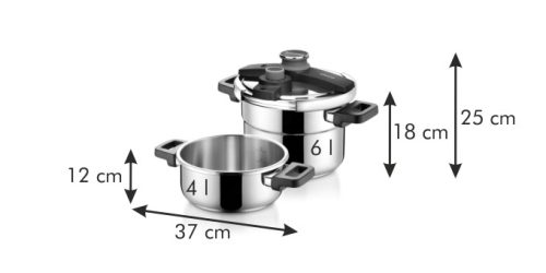 Tescoma ULTIMA DUO kukta 4.0 l és 6.0 l 