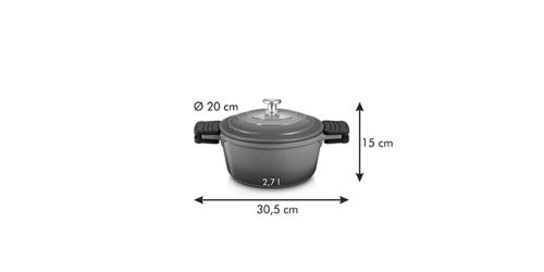 Tescoma BORDEAUX Lábas fedővel ø 20 cm, 2.7 l 