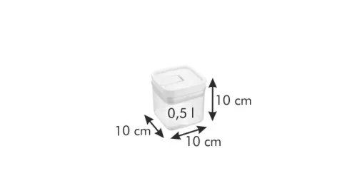 Tescoma AIRSTOP Ételtároló doboz, 0.5 l 