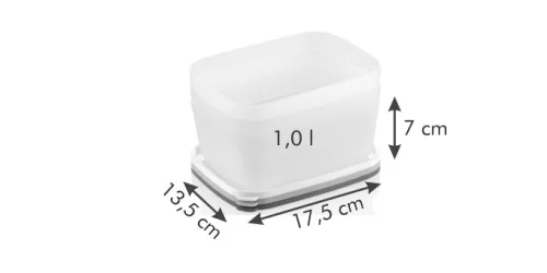 Tescoma PURITY frissen tartó doboz, fagyasztóba, 1.0 l, 3 db 