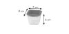 Tescoma PURITY mini frissen tartó doboz, fagyasztóba, 120 ml, 4 db 