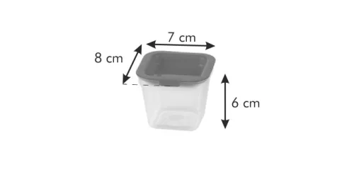 Tescoma PURITY mini frissen tartó doboz, fagyasztóba, 120 ml, 4 db 