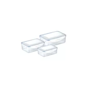   Tescoma FRESHBOX Téglalap alakú ételtároló doboz, 3 db, 0.2, 0.5, 1.0 l 