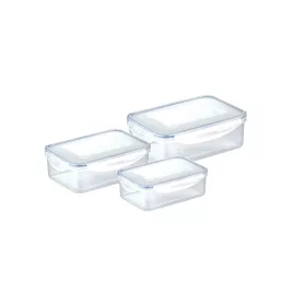   Tescoma FRESHBOX Négyzet alakú ételtároló doboz, 3 db, 1.0, 1.5, 2.5 l 