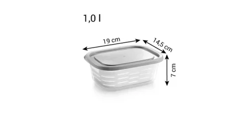 Tescoma 4FOOD Tároló doboz fagyasztóba kosárral 1.0 l 