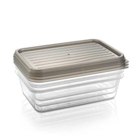 Tescoma  4FOOD tárolódobozok fedéllel 1,35 l, 3 db  