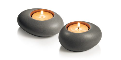Tescoma FANCY HOME Stones teamécses tartó 2 db, szürke 