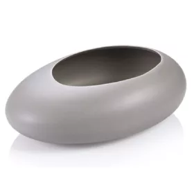 Tescoma FANCY HOME Stones alacsony virágcserép, szürke 