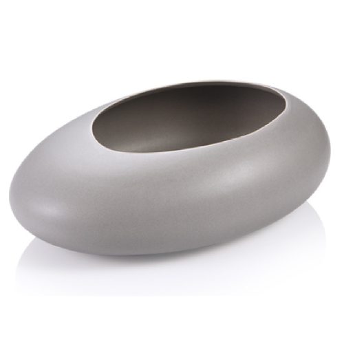 Tescoma FANCY HOME Stones alacsony virágcserép, szürke 