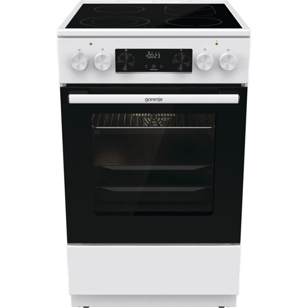 Gorenje GECS5C70WA szürke, szabadonálló, kerámialapos, elektromos, főzőzóna: 4, sütő:70L, grill, tűzhely