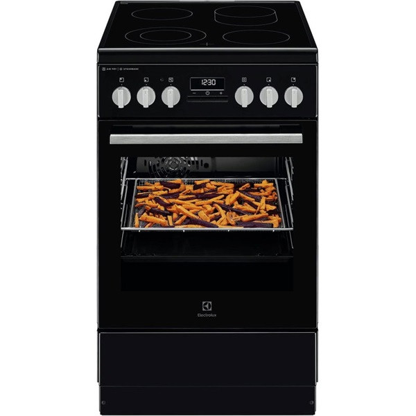 Electrolux LKR564275K fekete, szabadonálló, gáz, kombinált, főzőzóna: 4, sütő:57L, grill, tűzhely