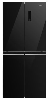 Side By Side Multi Door Hűtőszekrény fagyasztóval -472 L fekete üveg