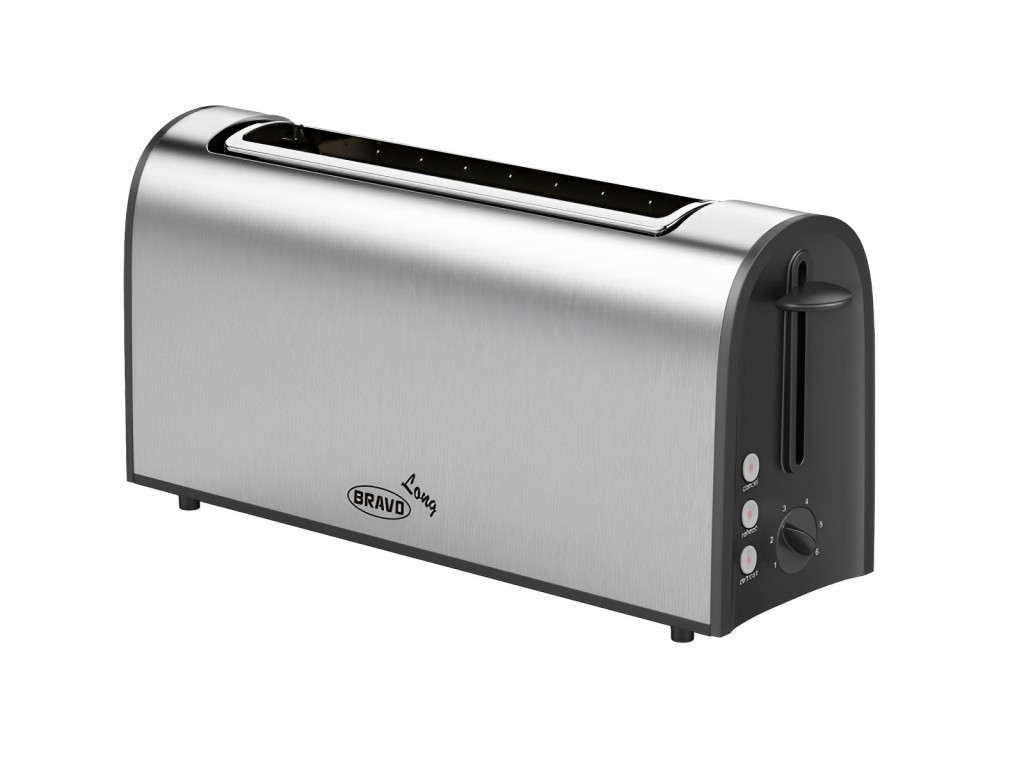 Bravo B-4678 Kenyérpirító, inox 850W