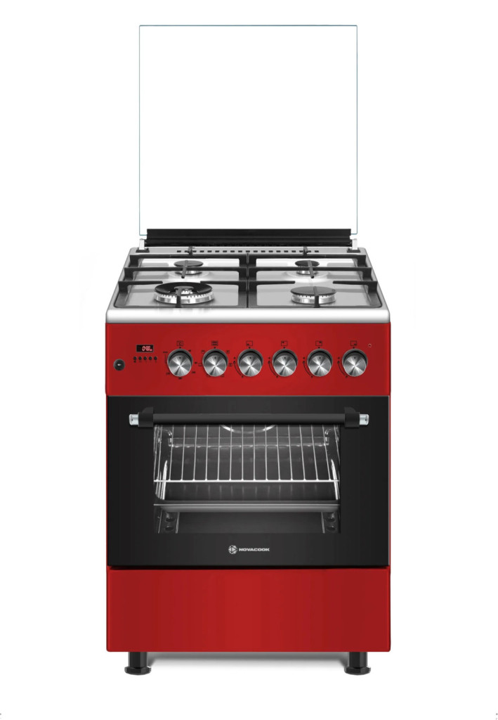 Novacook F6TS40EG-R Exclusive Line 60 meggypiros kombinált tűzhely 60 x 60 cm